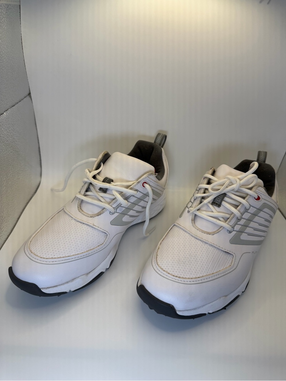 FootJoy White and Gray Men's Golf Sneakers